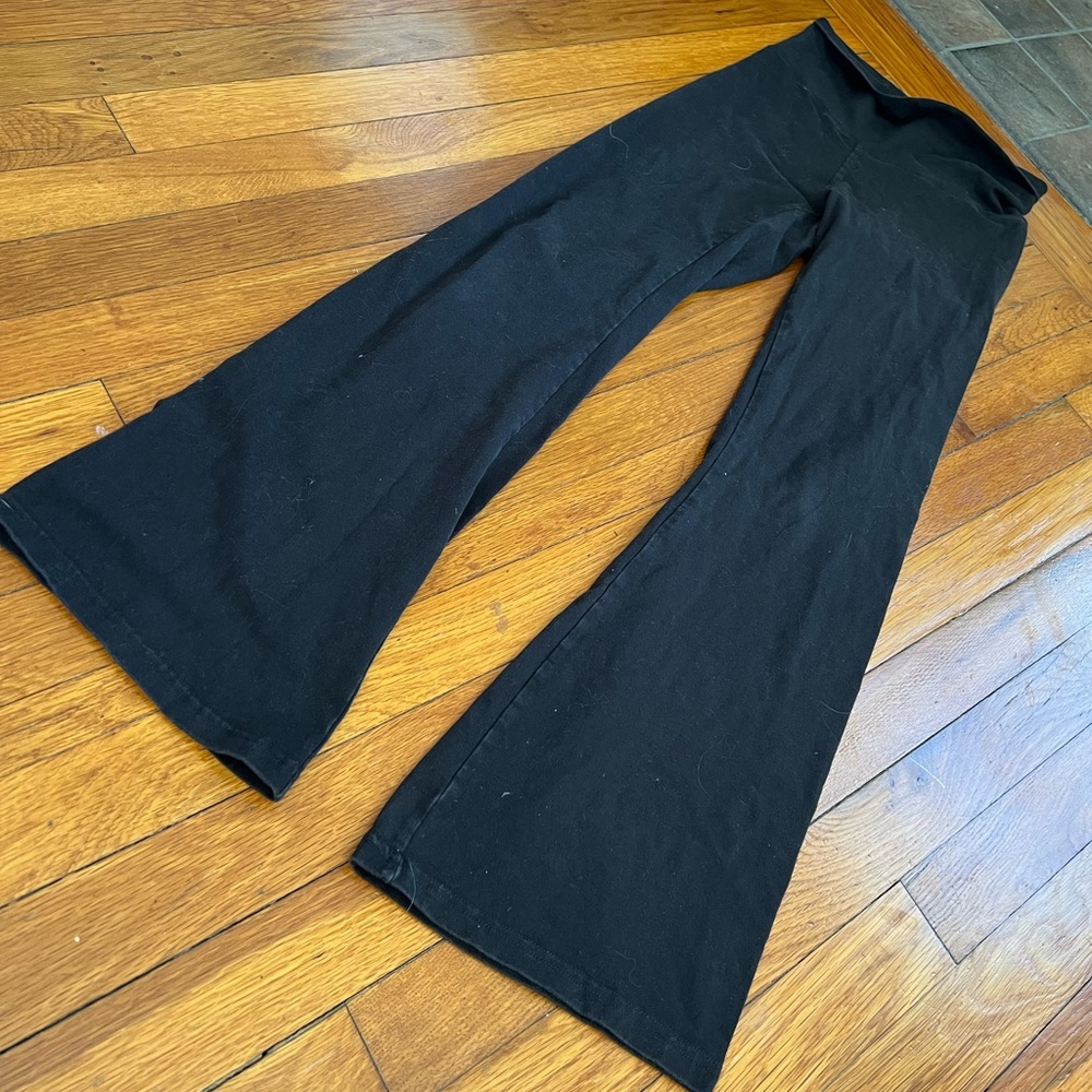 Aerie Slim Gym Flare Black Yoga Pants Size Small